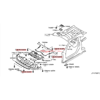 Genuine Nissan Engine Undertray Cover Bolt Fits Nissan R35 GTR