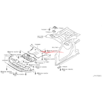 Genuine Nissan Engine Undertray Cover Bolt Fits Nissan R35 GTR, V36 Skyline & Z34 370Z