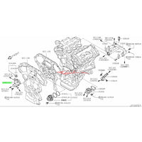 Genuine Nissan Engine Water Filler Neck Outlet Fits Nissan R35 GTR (ADM Models)