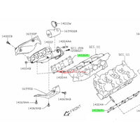 Genuine Nissan Exhaust Manifold Gasket Fits Nissan VQ35DE/VQ35HR/VQ37HR