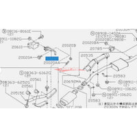 Genuine Nissan Exhaust Rubber Mounting Bracket Fits Nissan R32/R33 GT-R