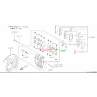 Genuine Nissan Front Brake Caliper Disc Pad Anti Rattle Return Spring Clip Fits Nissan S14/S15, R32/R33/R34 Skyline & Z32 300ZX (Sumitomo 4 Pot)