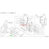 Genuine Nissan Front Brake Caliper Mounting Bolt (Centre) Fits Nissan R35 GTR