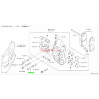 Genuine Nissan Front Brake Caliper Mounting Bolt (Lower) Fits Nissan R35 GTR