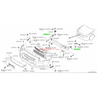 Genuine Nissan Front Bumper Bar Reinforcement Clip Fits Nissan R35 GTR