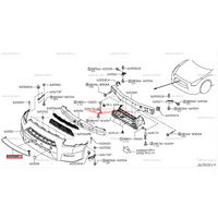 Genuine Nissan Front Bumper Grille Fits Nissan R35 GTR DBA (11-16)