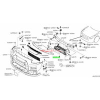 Genuine Nissan Front Bumper Lower Air Intake Duct Clip Fits Nissan R35 GTR DBA 11-16 - Unclassified