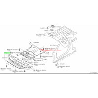 Genuine Nissan Front Bumper Lower Air Spoiler & Under Cover Diffuser Fits Nissan R35 GTR CBA 07-10