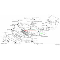 Genuine Nissan Front Bumper Reinforcement Lower Bracket (LH) Fits Nissan R35 GTR CBA 07-11