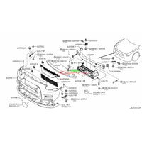 Genuine Nissan Front Bumper Reinforcement Lower Bracket (RH) Fits Nissan R35 GTR DBA/EBA 2011+