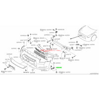 Genuine Nissan Front Bumper Upper Side Indicator Support Bracket (LH) Fits Nissan R35 GTR CBA (-05/2010)