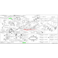 Genuine Nissan Front Differential Bearing & Oil Seal Rebuild Kit (F160) Fits Nissan R32/R33/R34 Skyline & C34 Stagea (4WD)