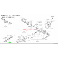 Genuine Nissan Front Differential Pinion Shaft Oil Seal Fits Nissan R35 GTR