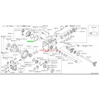Genuine Nissan Front Differential Side Retainer O Ring / Seal R/H Fits Nissan R35 GTR, NM35 Stagea, J50 Crossover, V36 Skyline & Y32/Y33/F50 Cima
