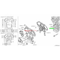 Genuine Nissan Front Engine Cover Oil O Ring Seal Fits Nissan R35 GTR, V35/V36 Skyline, 350Z, 370Z, Elgrand, M35 Stagea & J50 Crossover (VQ & VR38)