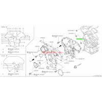 Genuine Nissan Front Engine Cover Oil O Ring Seal Fits Nissan R35 GTR, V35/V36 Skyline, 350Z, 370Z, Elgrand, M35 Stagea & J50 Crossover (VQ & VR38)