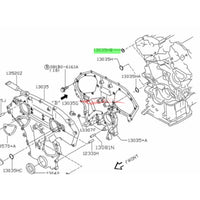 Genuine Nissan Front Engine Cover to Cylinder Head Oil O Ring Seal Fits Nissan R35 GTR, V35/V36 Skyline, 350Z, 370Z, Elgrand, M35 Stagea & J50 Crossover (VQ & VR38)