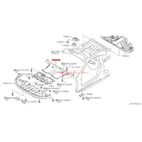 Genuine Nissan Front Engine Undertray Cover (Rear) Fits Nissan R35 GTR