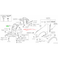 Genuine Nissan Front Inner L/H Guard Liner Front Section Fits Nissan M35 Stagea (2WD/4WD)