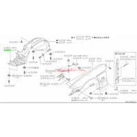 Genuine Nissan Front Inner L/H Guard Liner Front Section Fits Nissan S15 Silvia & 200SX