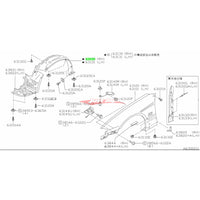 Genuine Nissan Front Inner R/H Guard Liner Front Section Fits Nissan S15 Silvia & 200SX