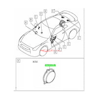 Genuine Nissan Front Lower Door Speaker (BOSE Audio) Fits Nissan R35 GTR