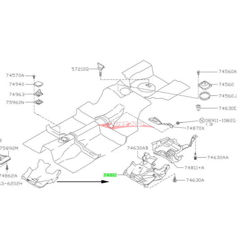 Genuine Nissan Front Lower Engine Under Cover Fits Nissan R33 Skyline GTS/T