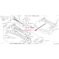 Genuine Nissan Front Lower Windscreen Cover Wiper Plenum Cowling Clip Gromet Fits Nissan R32 Skyline & A31 Cefiro