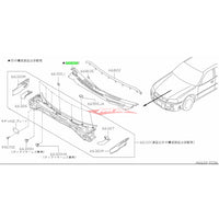 Genuine Nissan Front Lower Windscreen Cover Wiper Plenum Cowling Fits Nissan R34 Skyline