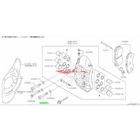 Genuine Nissan Front & Rear Brembo Brake Caliper Mounting Bolt Set Fits Nissan R35 GT-R
