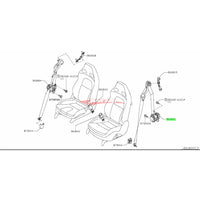 Genuine Nissan Front Seat Belt Assembly L/H Fits Nissan R35 GTR JDM (11/07-11/10)