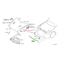 Genuine Nissan Front Upper Bumper Retainer Bonnet Rubber Seal (65820-JF00A) Fits Nissan R35 GTR