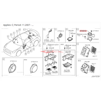 Genuine Nissan Front Upper Door Speaker & Rear Parcel Shelf Speaker (BOSE Audio) Fits Nissan R35 GTR