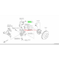 Genuine Nissan Front Upper Hub Knuckle Spindle Ball Joint Nut Fits Infiniti J50 EX25/EX35/EX37, S51 FX35/FX37/FX50, V36 Q40/Q60, V37 Q50/Q60, Nissan J50 Crossover, R35 GTR, V36 Skyline, Y50 Fuga & Z34 370Z