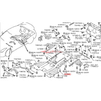 Genuine Nissan Front Upper Inner Skirt Hood Ledge Bolt Fits Nissan R35 GTR