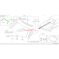 Genuine Nissan Front Windscreen Mould Fastener Fits Nissan R32 Skyline (Coupe)