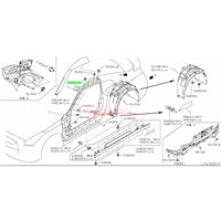 Genuine Nissan Front Windscreen Pillar Trim / Roof Turret Moulding Clip Grommet Fits Nissan R35 GTR