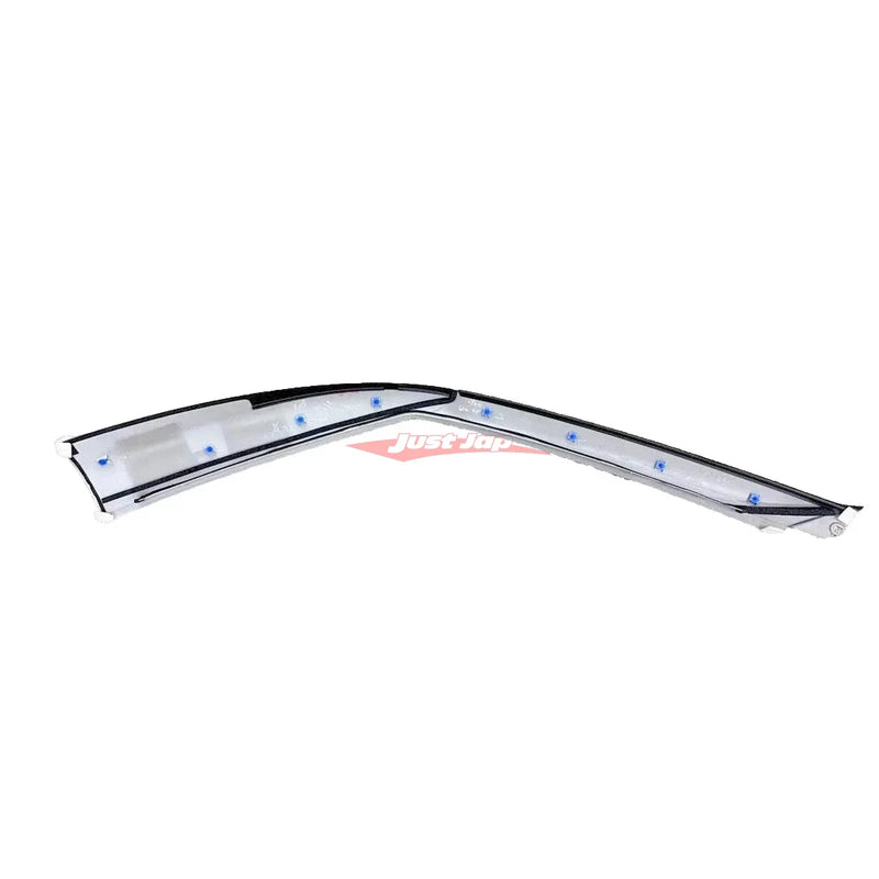 Genuine Nissan Front Windscreen Pillar Trim / Roof Turret Moulding L/H (QX1 Pearl White) Fits Nissan R35 GTR 07-10
