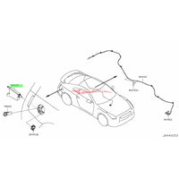 Genuine Nissan Fuel Filler Lid Cover Locking Actuator Fits Infiniti J50 EX35/EX37, V37 Q50/Q60, Nissan J50 Crossover, R35 GTR, T31 X-Trail, V36 Skyline, Y50 Fuga & Z34 370Z