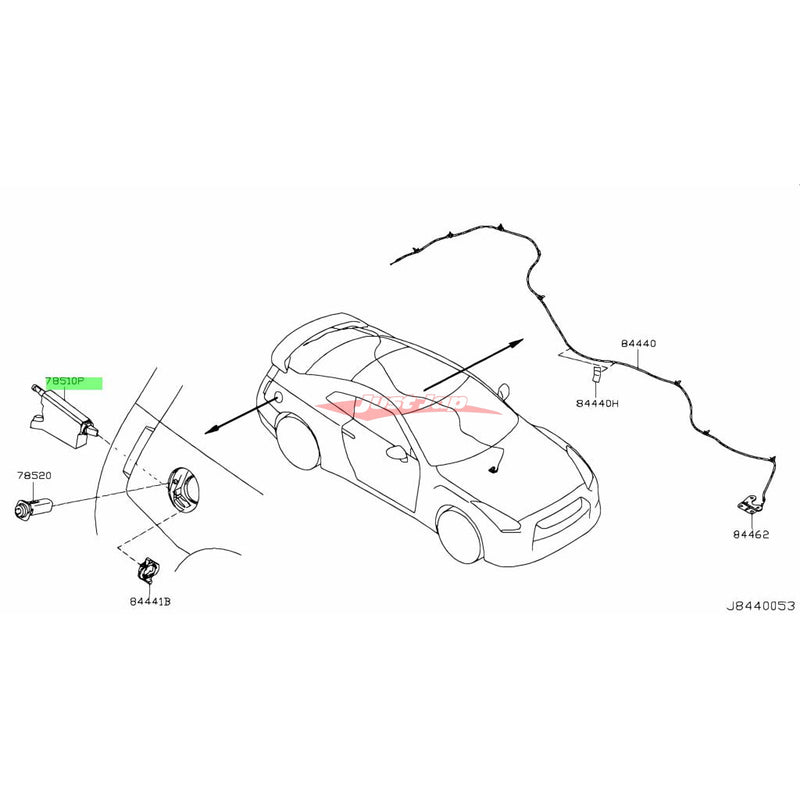 Genuine Nissan Fuel Filler Lid Cover Locking Actuator Fits Infiniti J50 EX35/EX37, V37 Q50/Q60, Nissan J50 Crossover, R35 GTR, T31 X-Trail, V36 Skyline, Y50 Fuga & Z34 370Z
