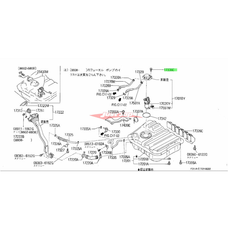 Genuine Nissan Fuel Tank Pump / Sender Mounting Bolt fits Nissan Vehicles ( Check Compatibility)