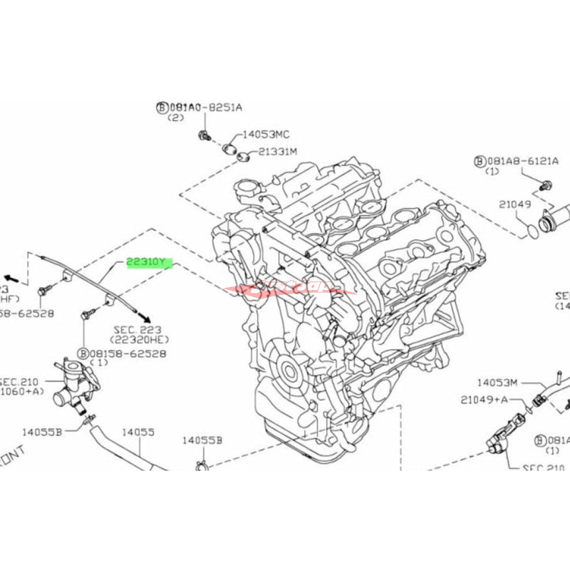 Genuine Nissan Gallery Vacuum Assembly fits Nissan R35 GTR