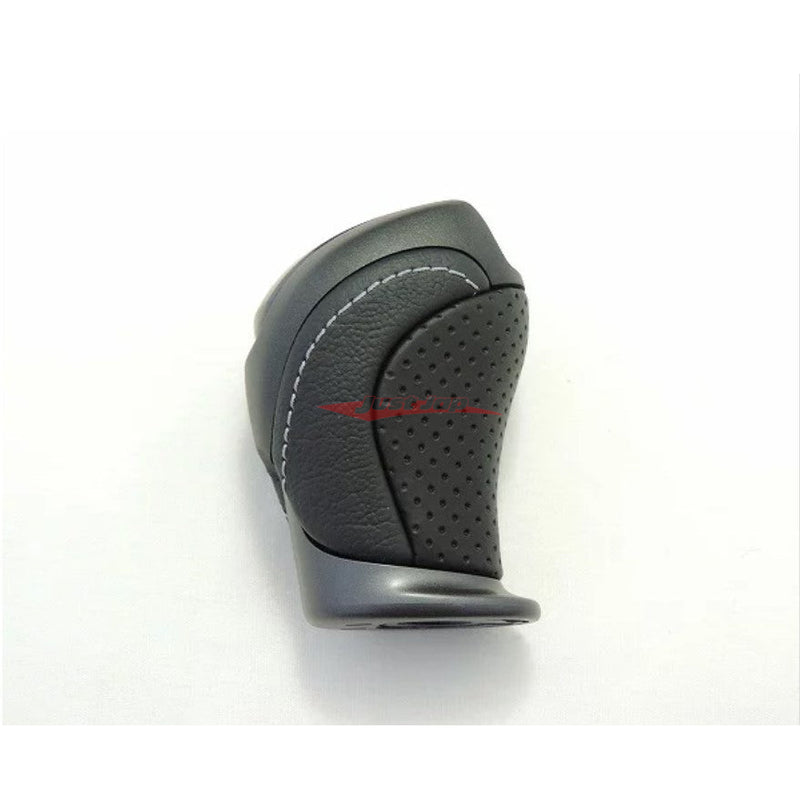 Genuine Nissan Gear Shift Knob (Black Leather - Grey Stitching) Fits Nissan R35 GTR