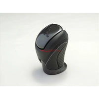 Genuine Nissan Gear Shift Knob (Black Leather - Grey Stitching) Fits Nissan R35 GTR