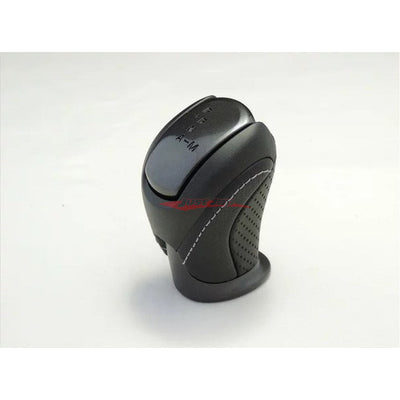 Genuine Nissan Gear Shift Knob (Black Leather - Grey Stitching) Fits Nissan R35 GTR