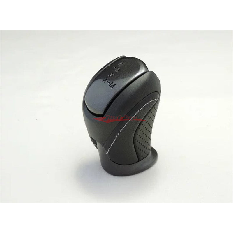 Genuine Nissan Gear Shift Knob (Black Leather - Grey Stitching) Fits Nissan R35 GTR