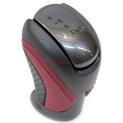 Genuine Nissan Gear Shift Knob (Black / Red Leather) Fits Nissan R35 GTR (Black Edition)
