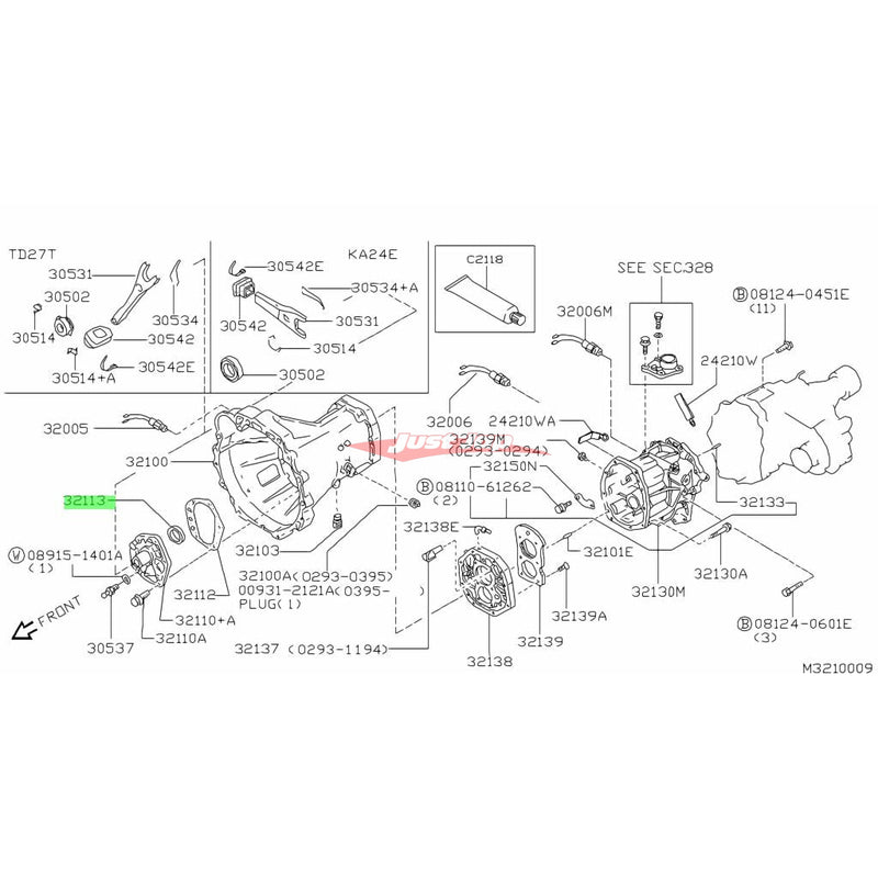 Genuine Nissan Gearbox Input Shaft Oil Seal Fits Nissan CA18/SR20/RB20/RB25/RB26/RB30/VG30 (See Vehicle Compatibility)