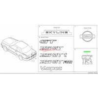 Genuine Nissan GTR Boot Lid Badge Fits Nissan Skyline R34 GTR