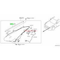 Genuine Nissan Head Light Protector Seal R/H Fits Nissan R35 GTR